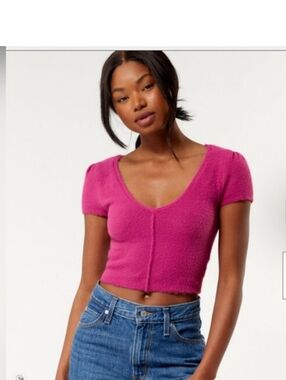 NWT Free People Keep Me Warm Crop Sweater